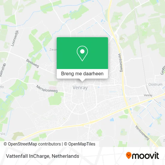 Vattenfall InCharge kaart