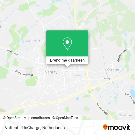 Vattenfall InCharge kaart
