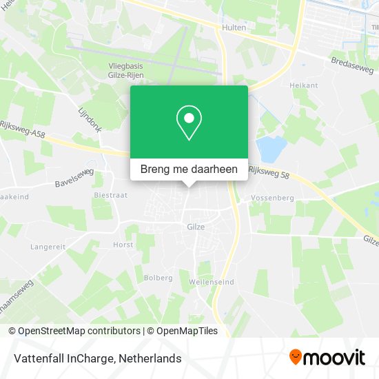 Vattenfall InCharge kaart