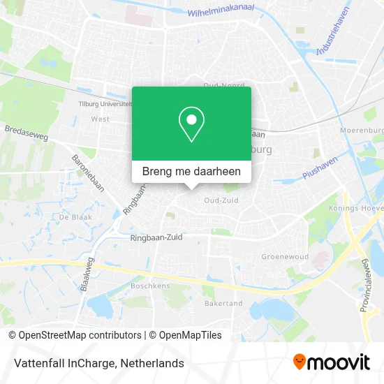 Vattenfall InCharge kaart
