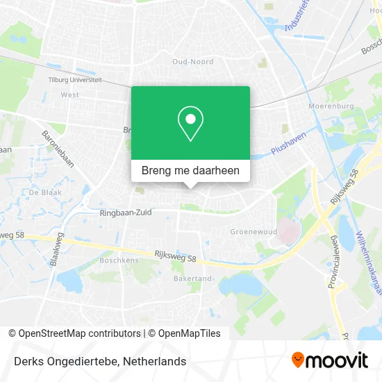 Derks Ongediertebe kaart