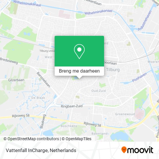 Vattenfall InCharge kaart