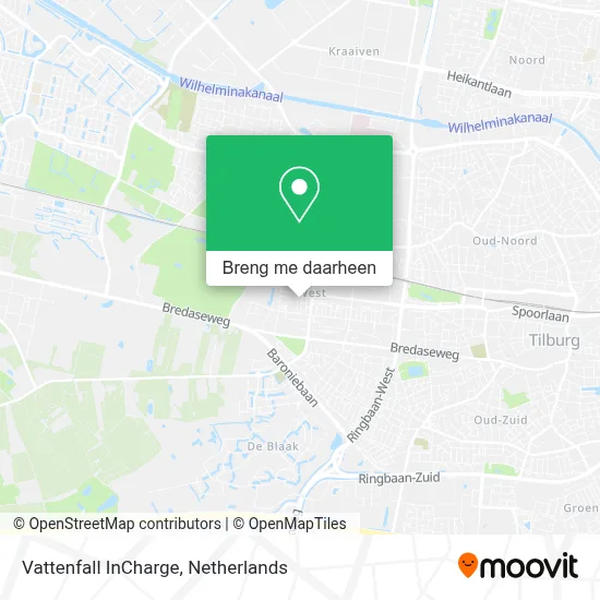 Vattenfall InCharge kaart