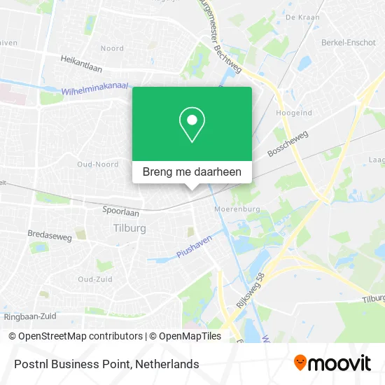 Postnl Business Point kaart