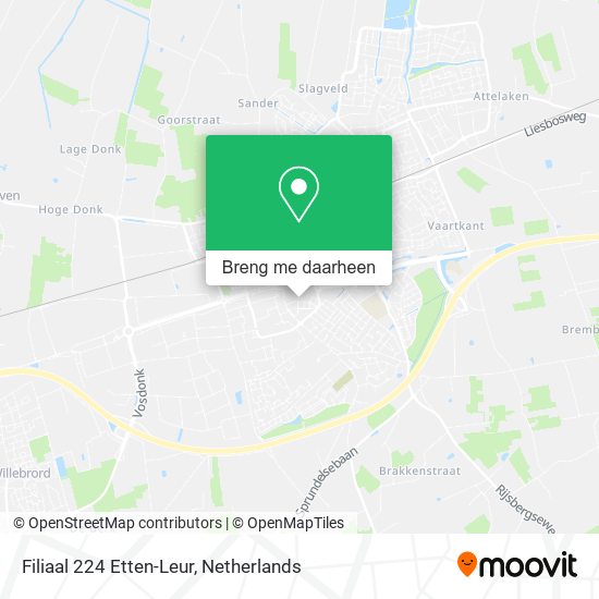 Filiaal 224 Etten-Leur kaart