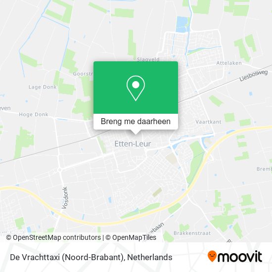 De Vrachttaxi (Noord-Brabant) kaart