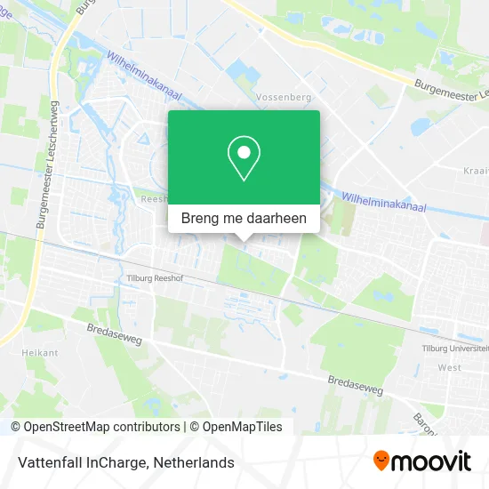 Vattenfall InCharge kaart