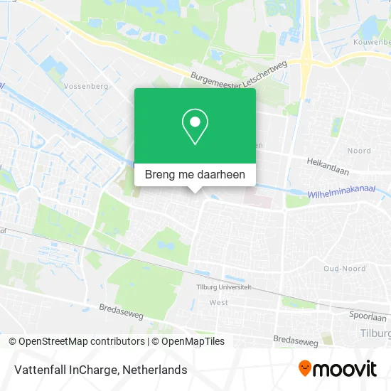 Vattenfall InCharge kaart