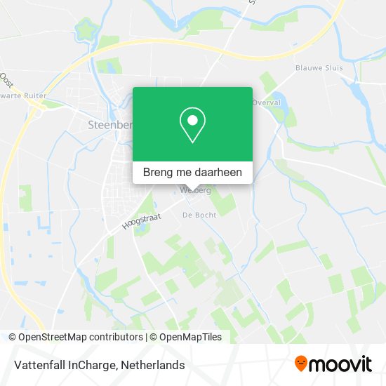 Vattenfall InCharge kaart