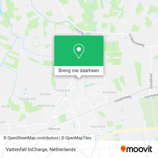 Vattenfall InCharge kaart