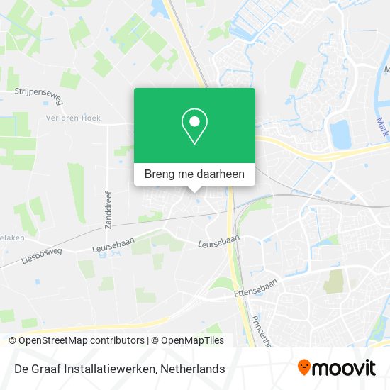 De Graaf Installatiewerken kaart