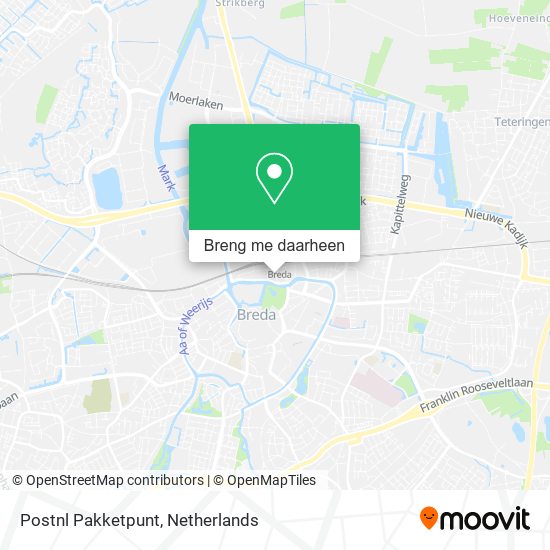 Postnl Pakketpunt kaart