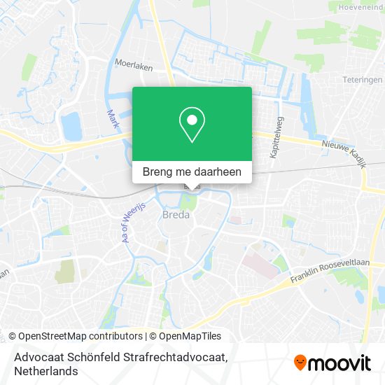 Advocaat Schönfeld Strafrechtadvocaat kaart