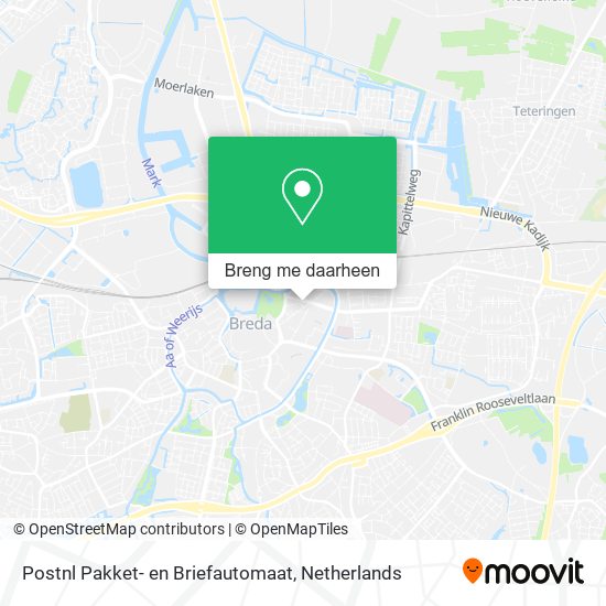 Postnl Pakket- en Briefautomaat kaart
