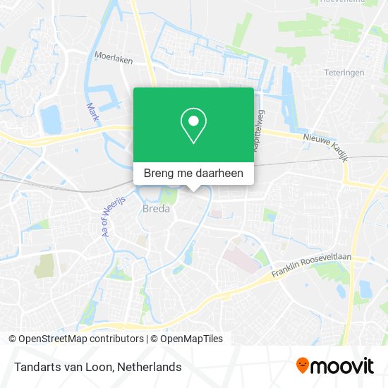 Tandarts van Loon kaart