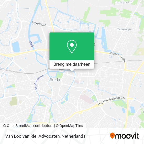 Van Loo van Riel Advocaten kaart