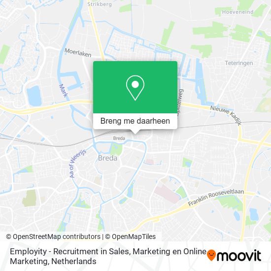 Employity - Recruitment in Sales, Marketing en Online Marketing kaart