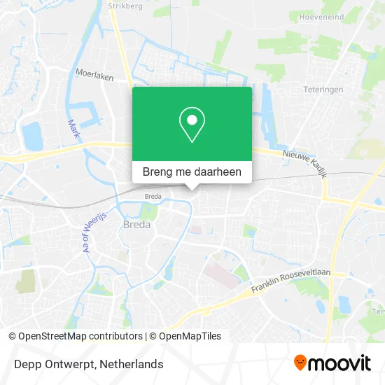 Depp Ontwerpt kaart
