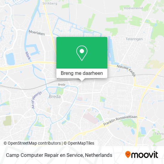 Camp Computer Repair en Service kaart