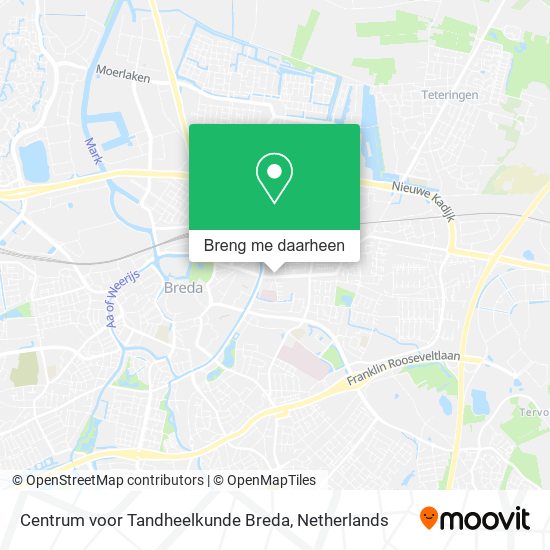 Centrum voor Tandheelkunde Breda kaart