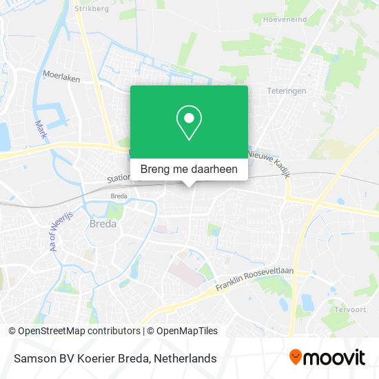 Samson BV Koerier Breda kaart