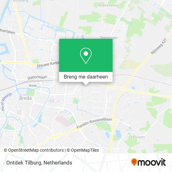 Ontdek Tilburg kaart