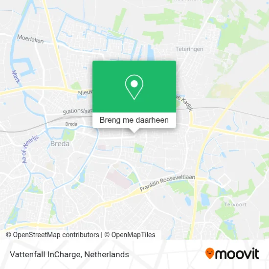 Vattenfall InCharge kaart
