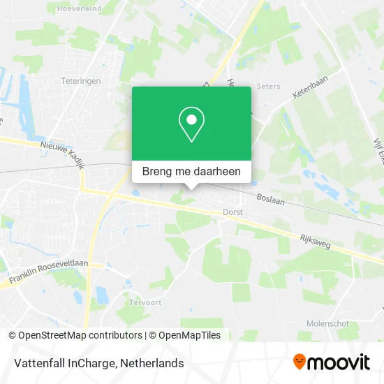 Vattenfall InCharge kaart