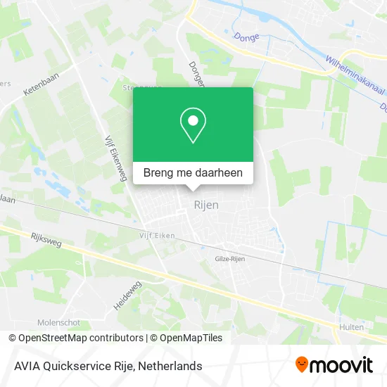 AVIA Quickservice Rije kaart