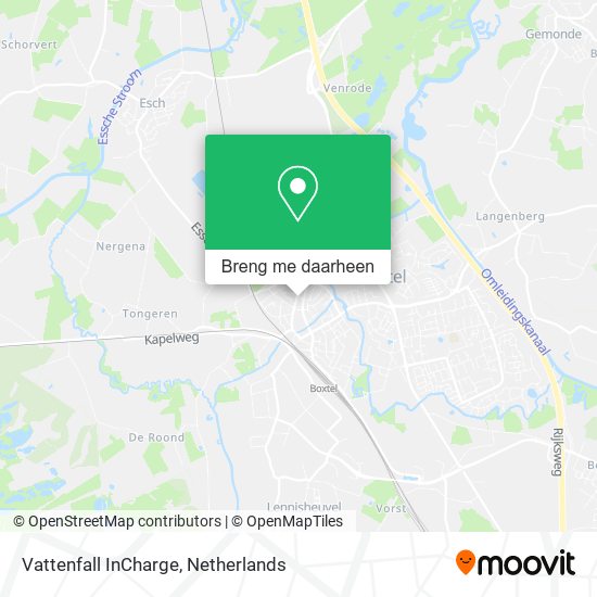 Vattenfall InCharge kaart