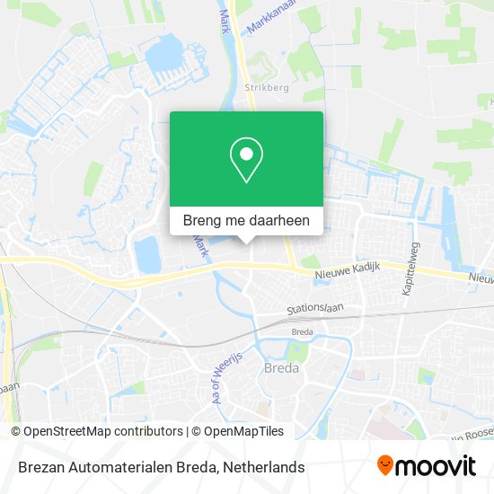Brezan Automaterialen Breda kaart