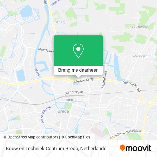 Bouw en Techniek Centrum Breda kaart