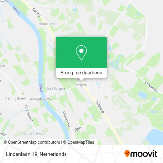 Lindenlaan 19 kaart
