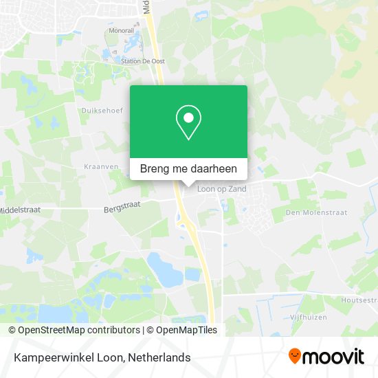 Kampeerwinkel Loon kaart