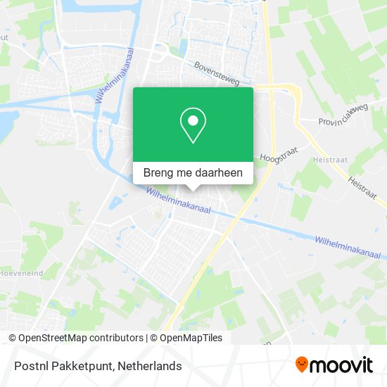 Postnl Pakketpunt kaart