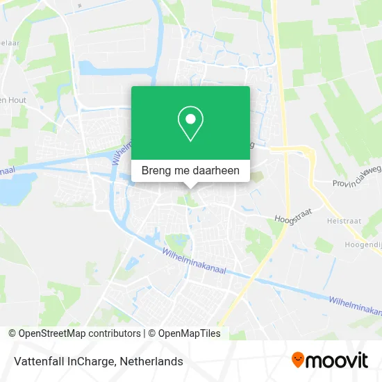 Vattenfall InCharge kaart