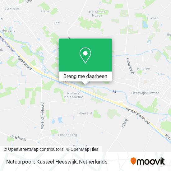 Natuurpoort Kasteel Heeswijk kaart