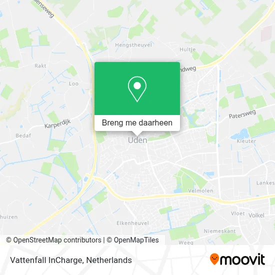 Vattenfall InCharge kaart