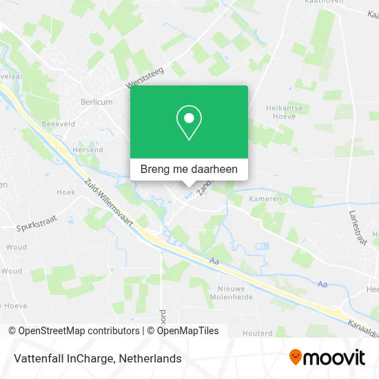Vattenfall InCharge kaart