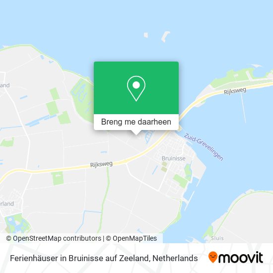 Ferienhäuser in Bruinisse auf Zeeland kaart