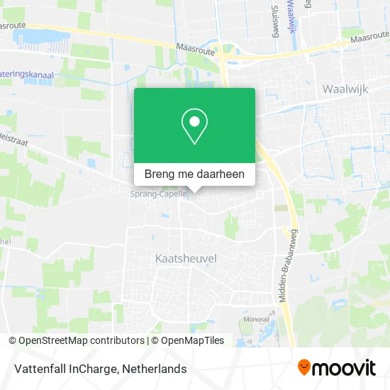 Vattenfall InCharge kaart