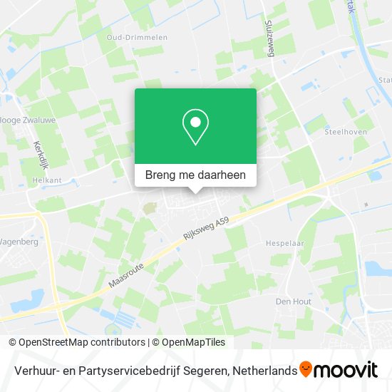 Verhuur- en Partyservicebedrijf Segeren kaart