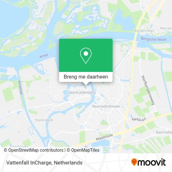 Vattenfall InCharge kaart