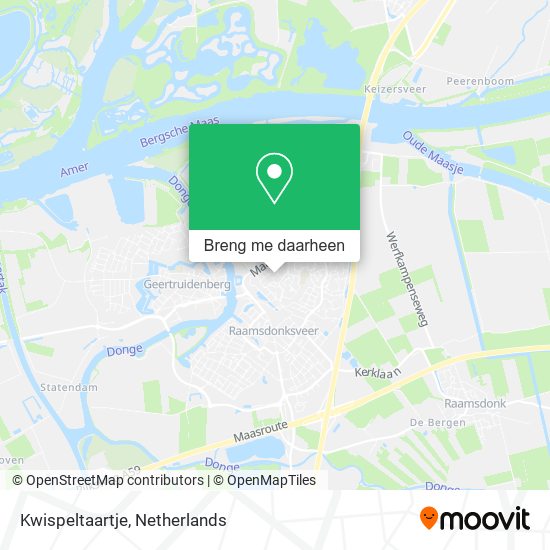 Kwispeltaartje kaart