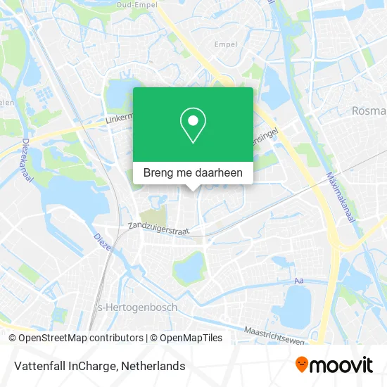 Vattenfall InCharge kaart