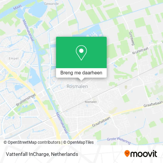 Vattenfall InCharge kaart