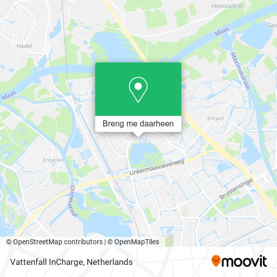 Vattenfall InCharge kaart