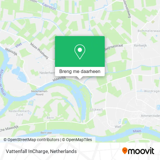 Vattenfall InCharge kaart