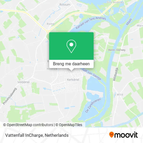 Vattenfall InCharge kaart