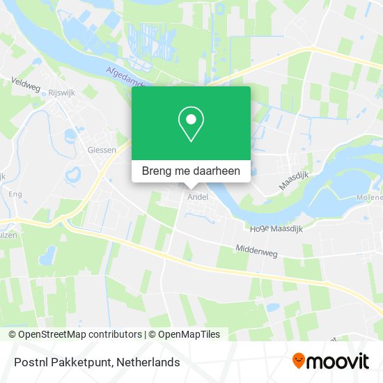 Postnl Pakketpunt kaart